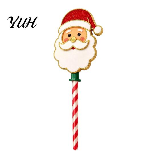 Decorative Card Swiping Tool Christmas Tap-to-Pay Wand, Candy Cane Handle Credit Holder, Cute Contactless Payment Wand Santa Snowman Tree Gingerbread