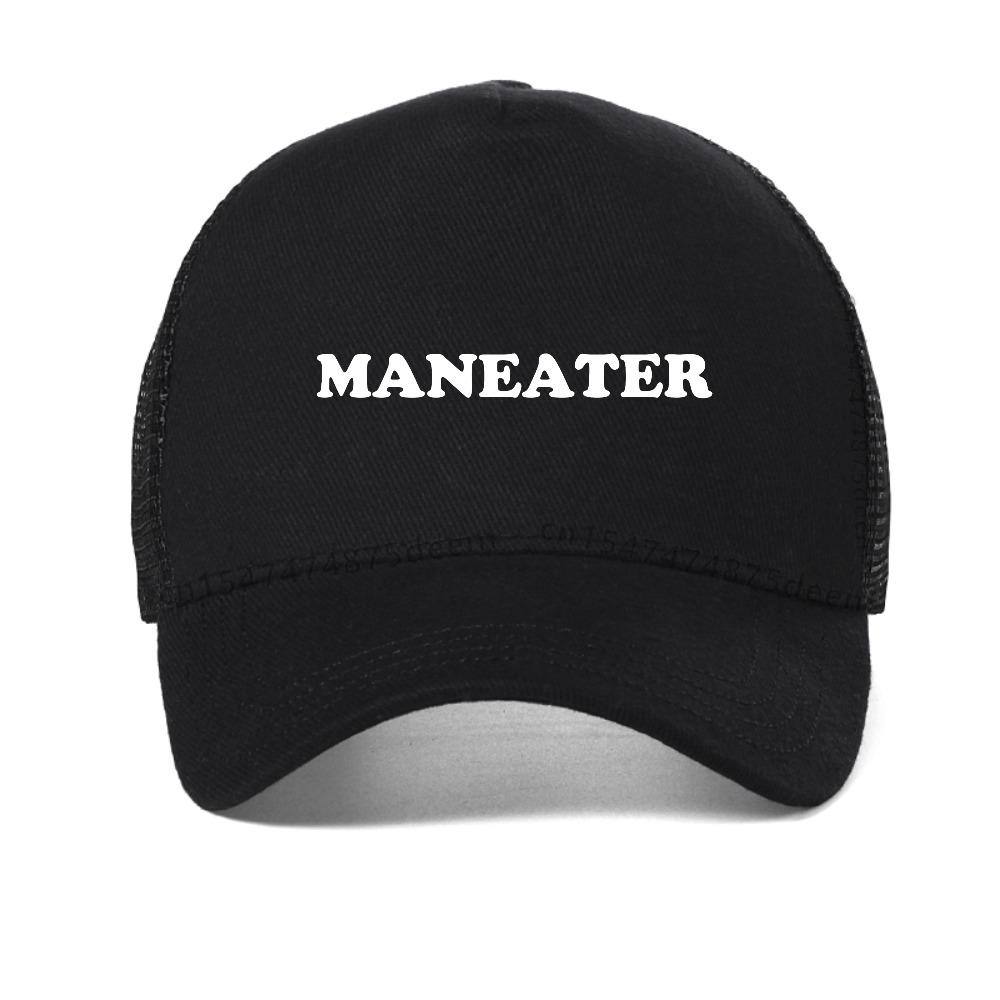 Maneater Смешные ТВ-шоу Женская Бейсболка Модная Винтажная Харадзюку Дышащая Шляпа от Солнца Повседневная Сетчатая Кепка Тракер Регулируемые Кепки