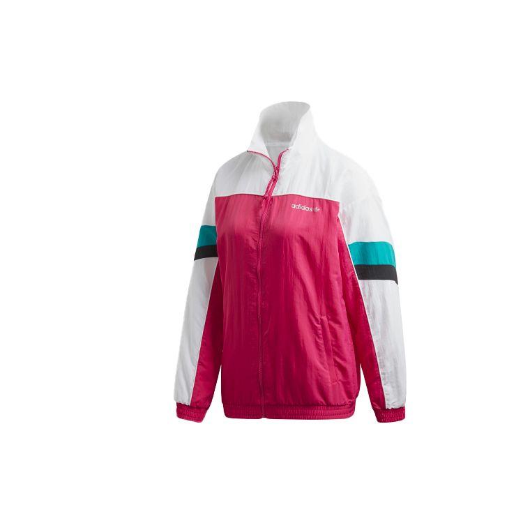 adidas Женская олимпийка Originals Trefoil Tech TT Color Block Magenta GC8784