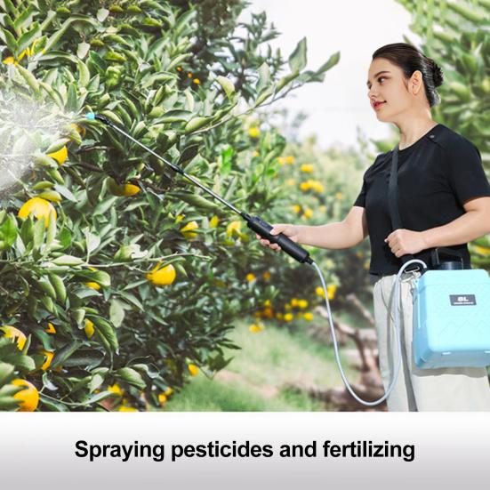 Электрический садовый опрыскиватель 5 л/8 л ранцевый опрыскиватель с 3 распылительными насадками, выдвижной штангой, плечевым ремнем, аккумуляторный опрыскиватель для сорняков для весенней обработки