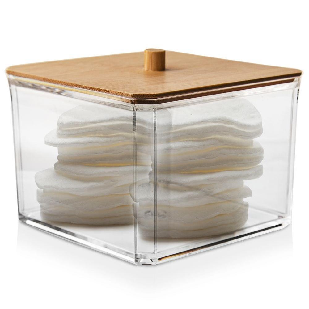 Bathroom Container Organizer for Facial Cosmetic Hygienic Pads