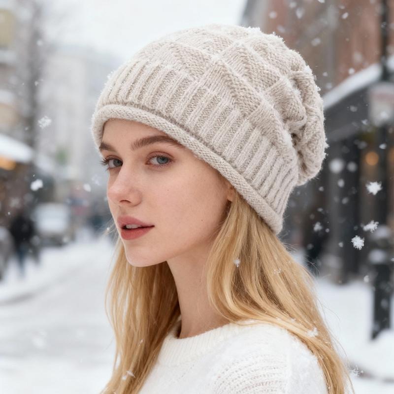 1 шт. Шапки Модные Облегающие голову Ветрозащитные Вязаные Корейский стиль Женские Для беременных Шапки-бини Повседневные Теплые для ушей Свободные