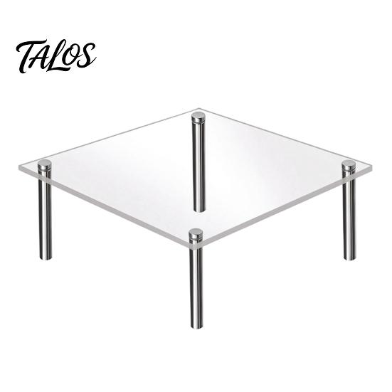 Acrylic Storage for Desserts Cake Stand, Multi-Tier Food Display Clear Cupcake Holder, Risers Figurines Adjustable Metal Support Dessert Table