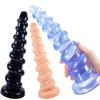 Spiral Special-shaped Anal Plug Adult Masturbator Anal Expander Male Prostate Massage Stick Big Dildo PVC Sex Toy
