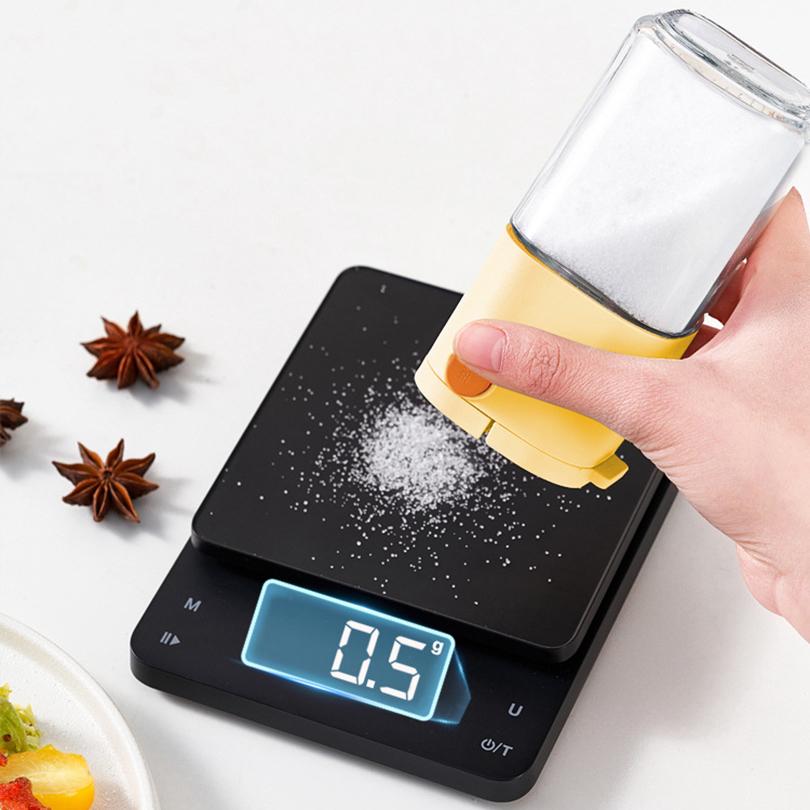 0,5 г Количественный контрольный флакон для соли Многофункциональный горшок для приправ Прессованный стеклянный флакон для приправ Диспенсер для специй