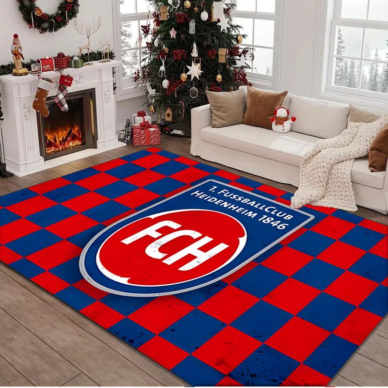 1PC rug Heidenheim Crest Carpet, Chair Rug,Area Rug for Office Bedroom living rooms bedroom, Doormat decor Christmas fan gifts