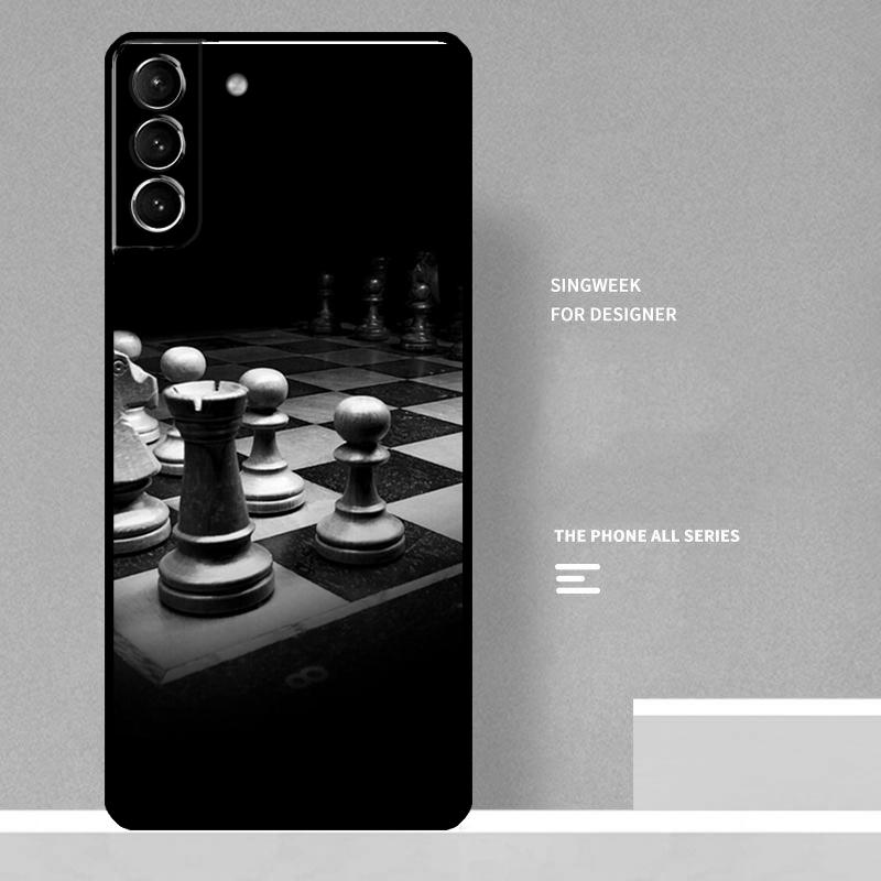 Chess Case For Samsung Galaxy S24 Ultra S21 S22 S23 Plus Note 10 Note 20 S8 S9 S10 S20 FE Coque