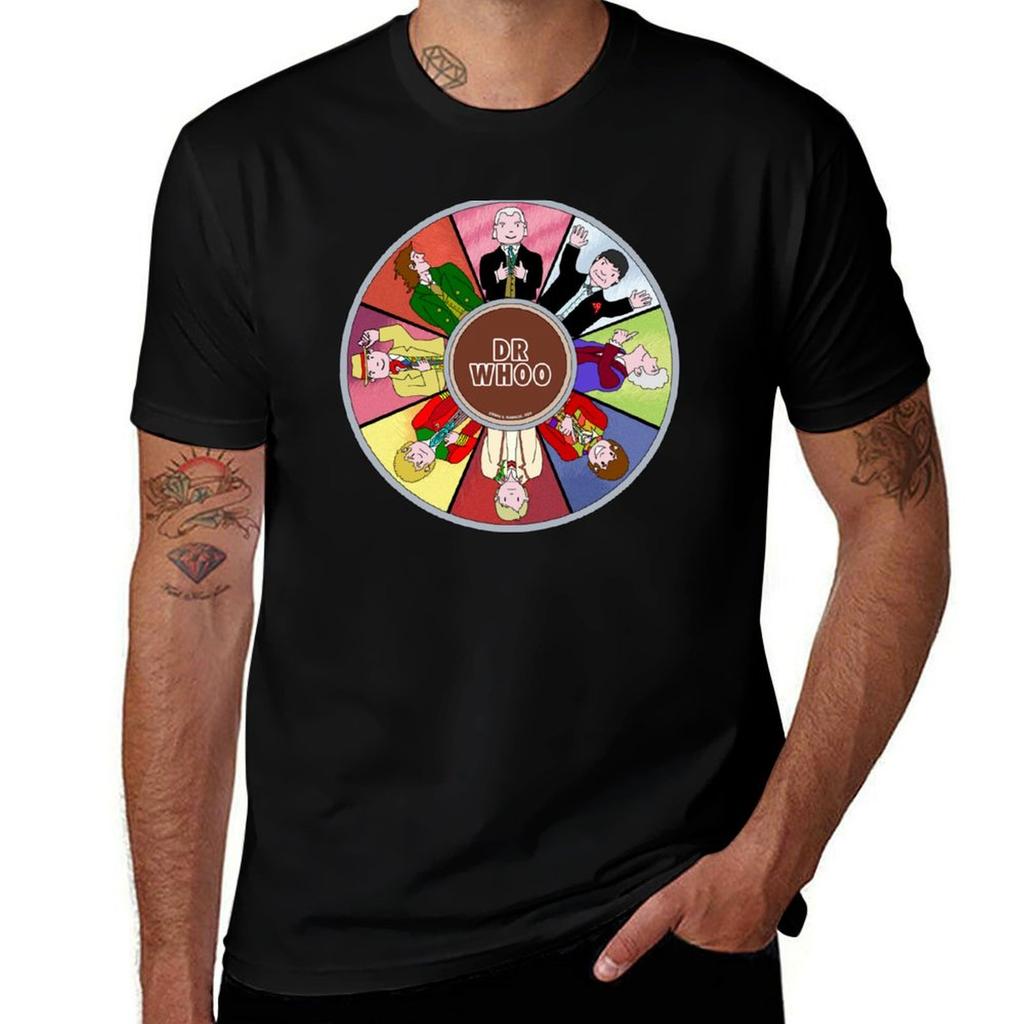 Mr Benn Time Lord TShirt Simple Solid Color Crew Neck Tee
