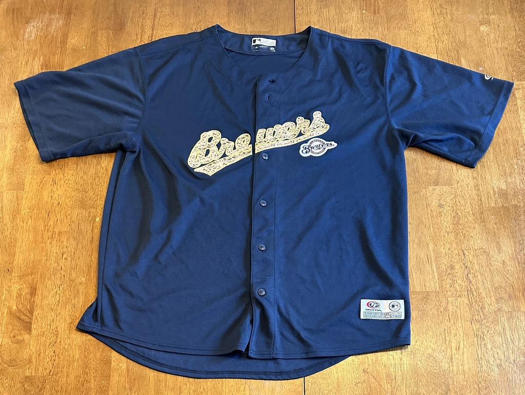 Бейсбольная майка Milwaukee Brewers для настоящего фаната XL Винтажная MLB