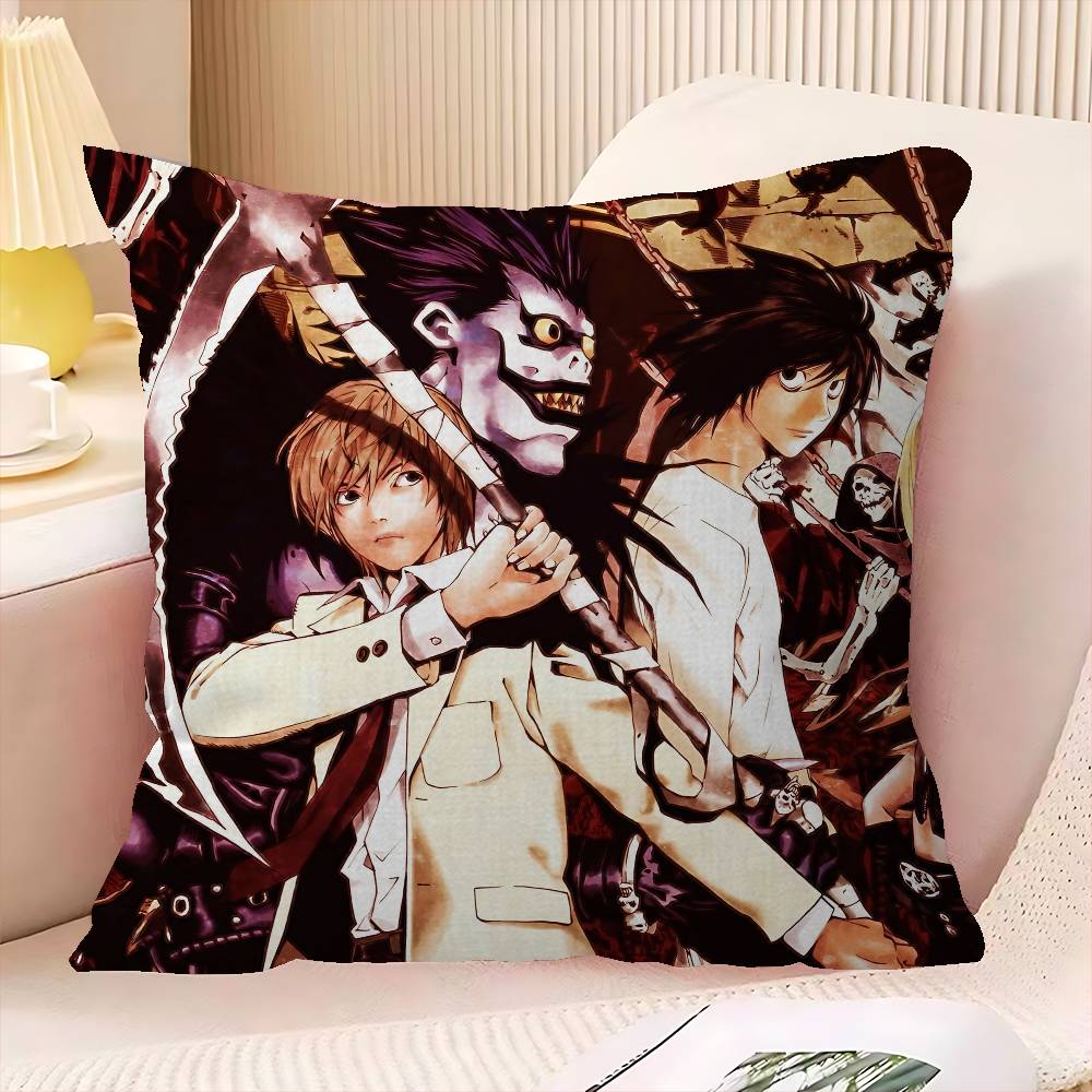 Hot Anime Death Note Personalized Picture Text Home Decorative Pillows Household Gifts 45X45Cm