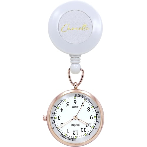 Fieldwork Women's Pocket Watch with Pulse Tracker, Reel, Luminous, Blue Gray, ASS154P-6