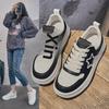Star Genuine Leather White Shoes: 2025 Spring/Summer All-Match Korean-Style Colorful Casual Thick-Sole Sports Shoes for Women