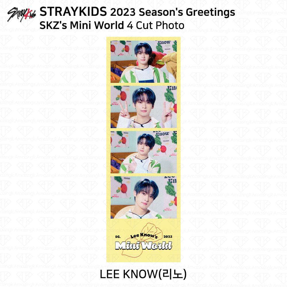 Stray Kids 2023 Новогодние поздравления Селфи Фотокарточка 4cut Photo JYP Shop Benefit