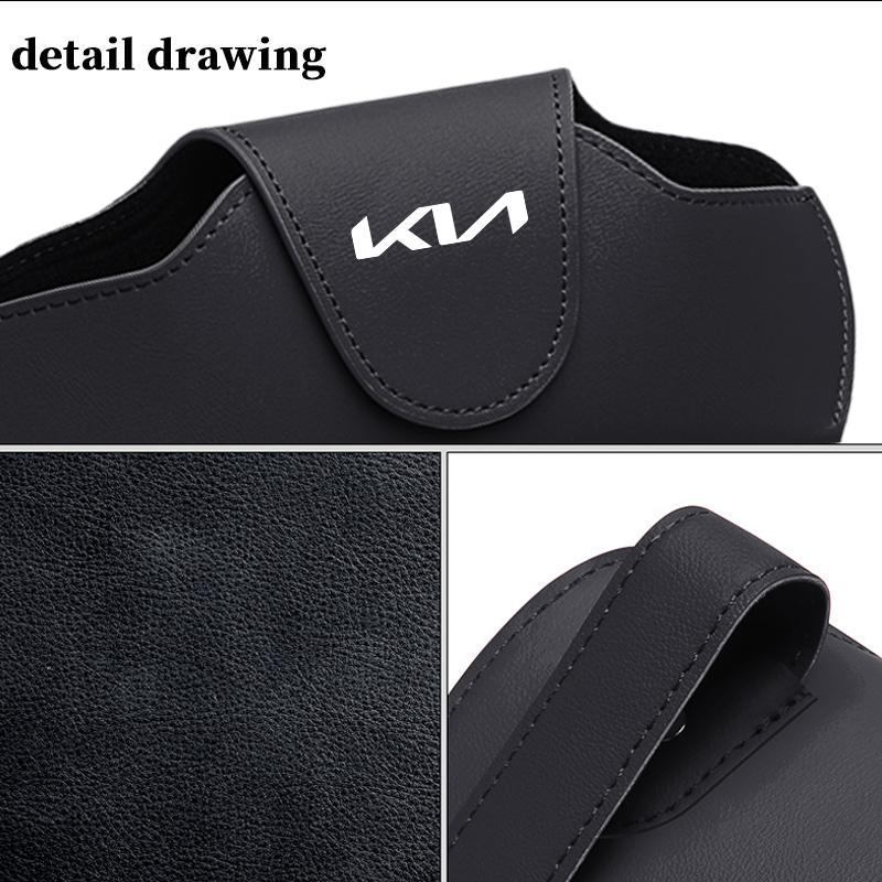 Car Glasses Case Sunglasses Storage Box Eyewear Clip Decorative Accessories For KIA Ceed Sportage Rio K5 K2 Optima Cerato VengaZZ3
