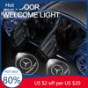 DIQ4   Hot 2025 Car Door Welcome Lamp Laser Projector Logo Ghost Shadow Night Lights For Mercedes Benz W210 W211 W212 W221 W222 A C E G