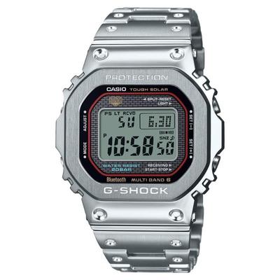 Часы CASIO G-SHOCK GMW-B5000-1C Сделано в Японии На солнечной батарее Радиоуправляемые Серебристые Полностью металлические