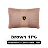 1pcs Car Leather Headrest Seat Lumbar Pillow Auto Accessories For Lamborghini LP570 LP610 Urus LP700 LP770 Gallardo Aventador byu2