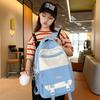 School Bag Female Korean Version Harajuku Ulzzang High School Student Backpack Large Capacity Junior High School Mori Versatile Ins Backpack