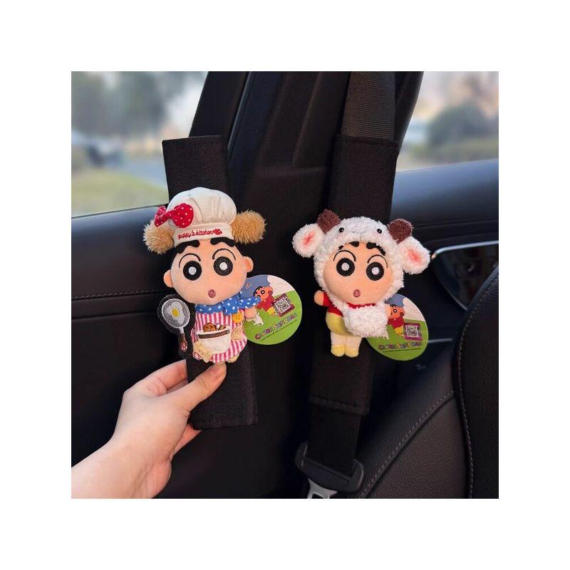 Authentic Crayon Shin-Chan Plush Car Seatbelt Shoulder Pad, Car Seatbelt Decoration, Anti-Wear Clothing for Women, Cute
