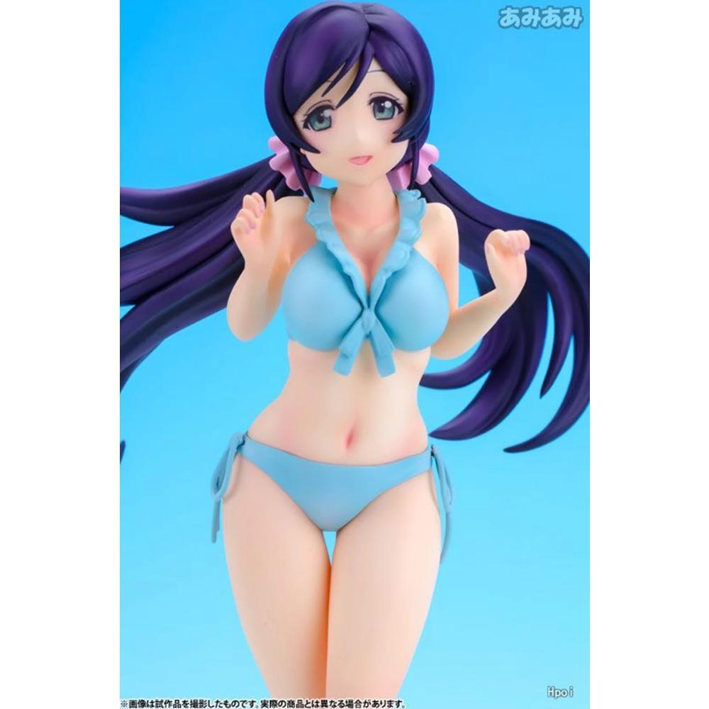 16.5см Love Live! Школьный идол Проект Тодзё Нодзоми Фигурка Beach Queens 1/10 Модель Игрушка Подарок Коллекция Фигурка Действия ПВХ