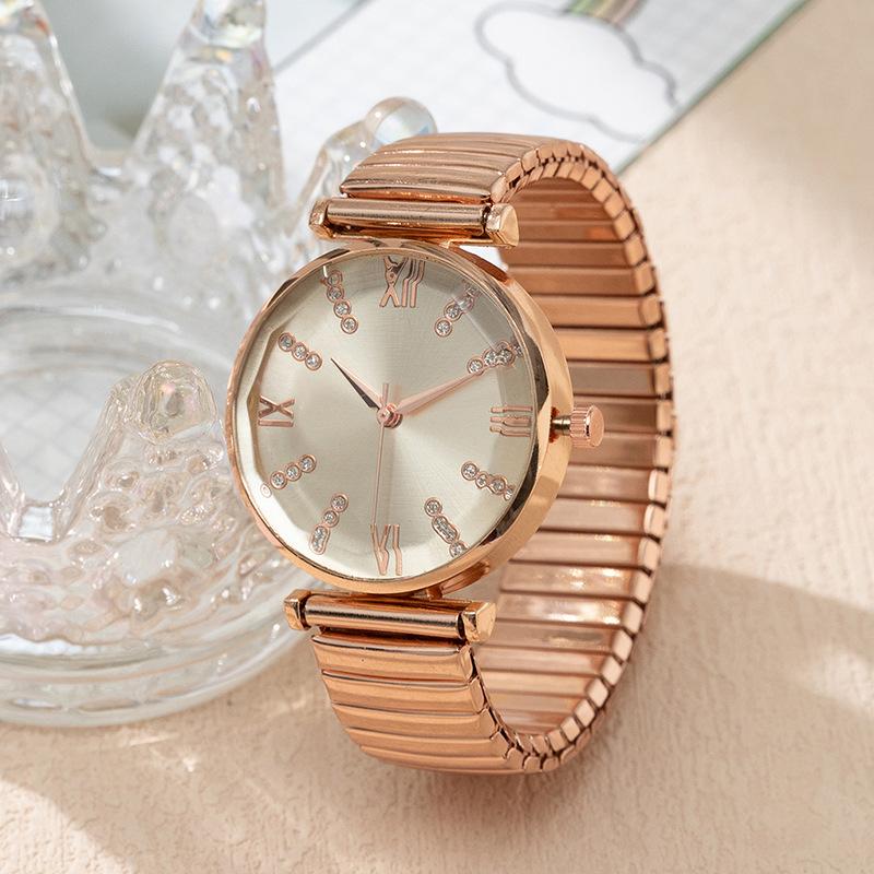 Модные римские женские часы женские часы с эластичным ремешком кварцевые часы