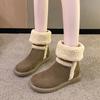 Snow Boots Women Wear Cotton Boots In Winter, Design Sense Warm, Thick Bottom Fashionable Versatile Boots