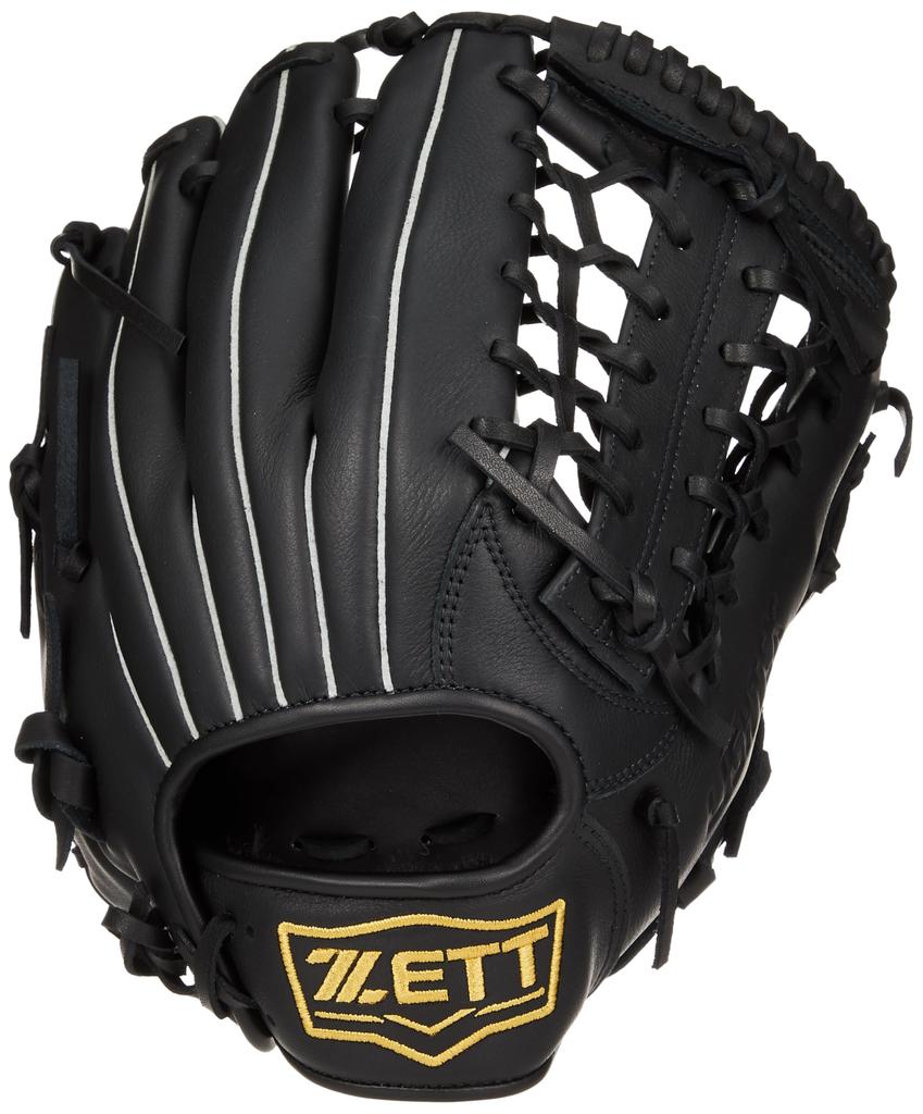 ZETT Litex Black BSGB3910L Baseball/Softball Glove, Left-Handed Throw, (1900),
