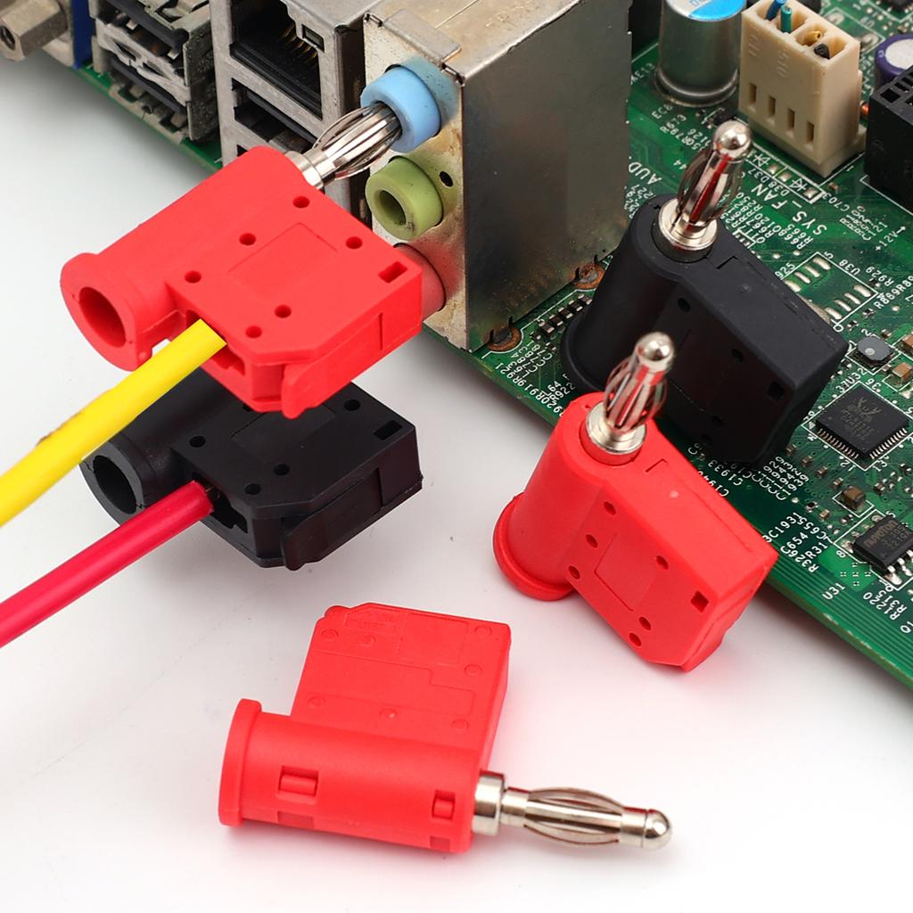 Быстроразъемные клеммы типа «банан» без пайки для аудиоразъема, музыкального динамика, быстрого подключения, позолоченные медные аксессуары, оптом