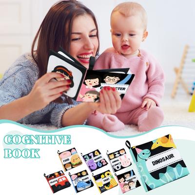 Детская тканевая книга раннего образования, мягкая тканевая книга Baby Feeling, моющаяся тканевая книга Tear Not Rotten, подарки для мальчиков и девочек, новорожденных
