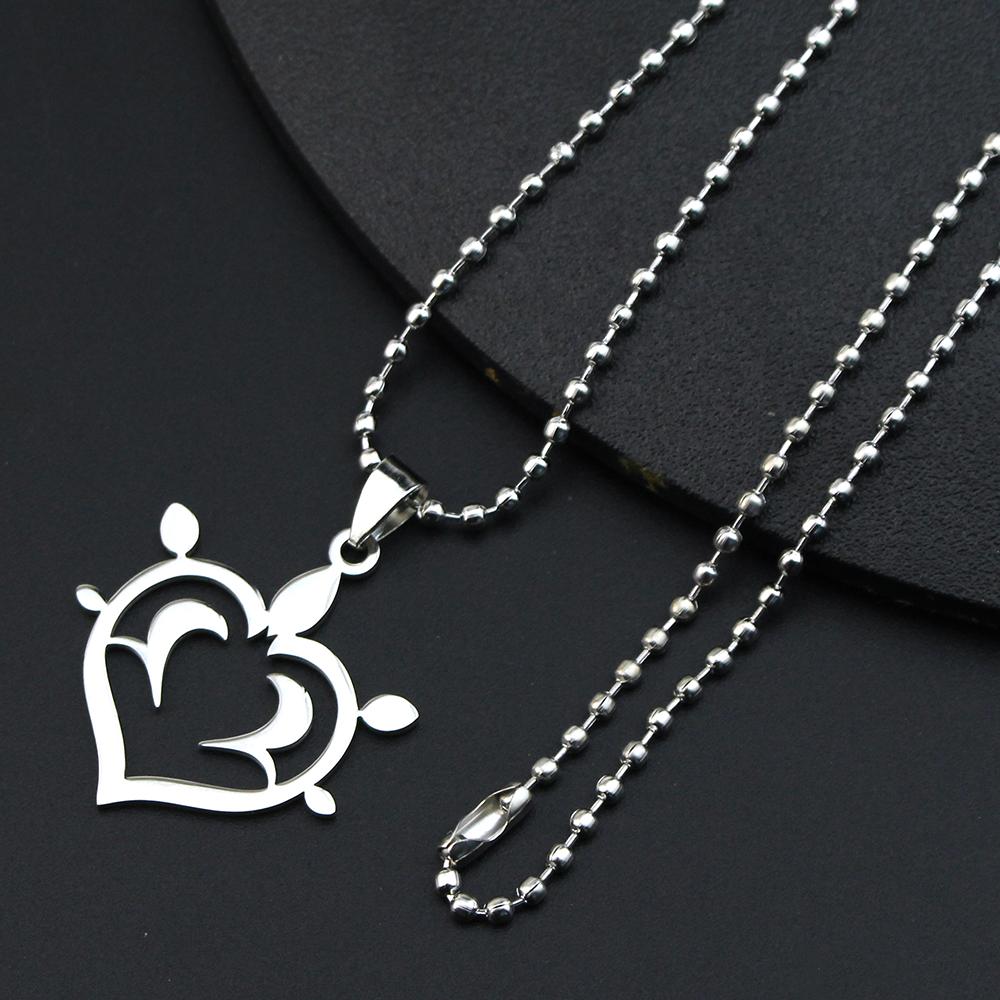 Genshin Impact кулон ожерелье подростковое милое аниме мультфильм призрак ожерелье из нержавеющей стали для мужчин женщин ювелирные аксессуары подарок