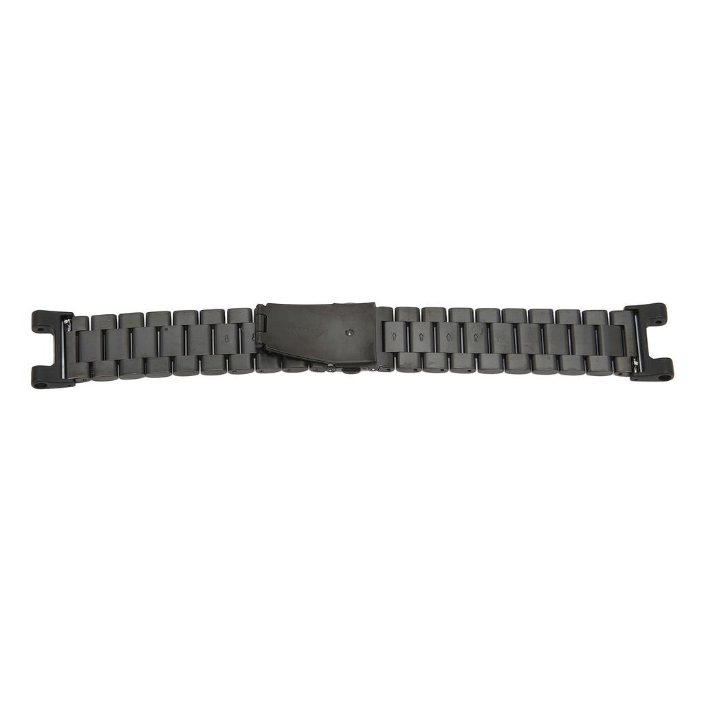 Металлический ремешок, совместимый со смарт-часами Amazfit TRex, сменный стальной ремешок, браслет на запястье(черный )