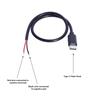Кабель USB Type C на 2-контактный оголенный провод 30 см для зарядки мобильных устройств, планшетов, наушников и динамиков