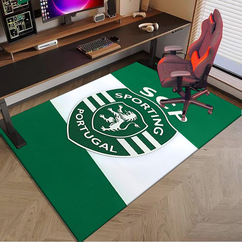 Ruge Leao Sporting Portugal's Pride Area Rug Office rug, Chair Rug, Decor Carpet Livingroom bedroom Mat, Large Size Fan gifts Christmas gifts
