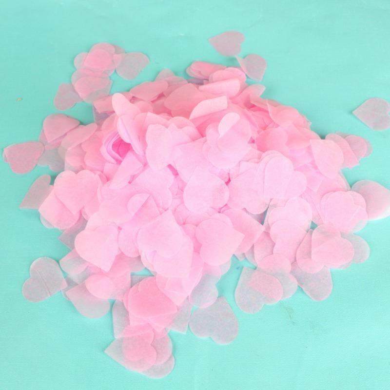 2 Pack of Colorful Love Peach Heart Confetti Valentine's Day Wedding Party Hand Throwing Petals Wave Ball Balloon Filling Paper Fragments 15g Per Pack