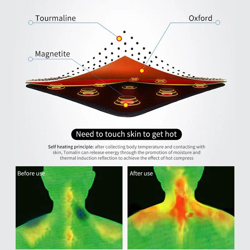 1 шт., самонагревающийся турмалиновый пояс, бандаж для шеи, поддержка магнитной терапии, массажер для шеи, облегчение боли, уход за здоровьем