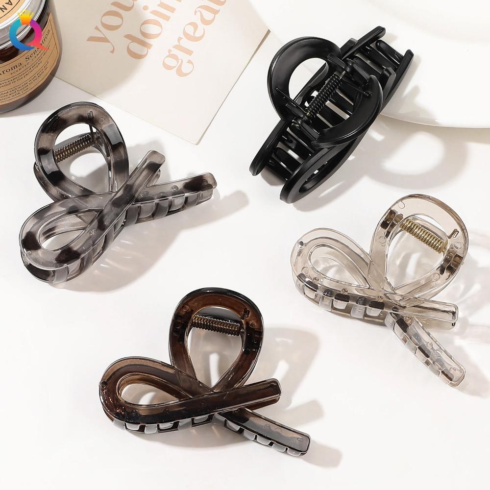 Large Ponytail Hair Clamps Vintage Hairpin Hair Accessories High-Quality Bow Tie Hair Claw Clips