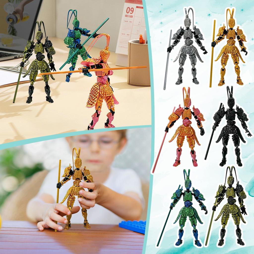 Совместная подвижная 3D-печатная кукла-игрушка, креативное декомпрессионное настольное украшение