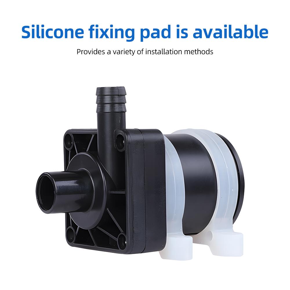 Бесщеточный водяной насос постоянного тока 12 В, малошумный, вход 0,79 дюйма и выход 0,39 дюйма, небольшой погружной усилитель