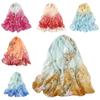 Sunscreen Chiffon Scarf 160*50cm Shawl Silk Fashion Beach Gauze Scarf  for Women