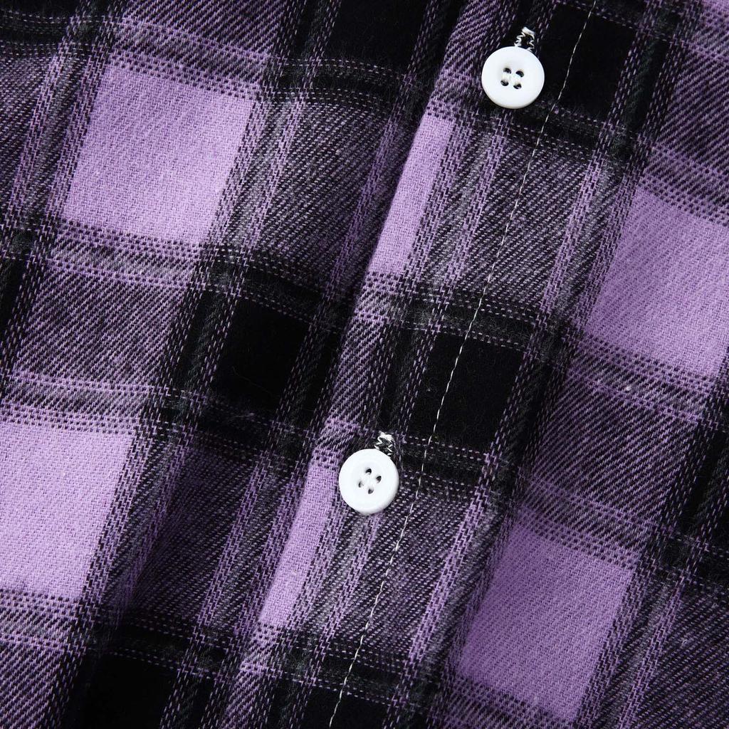 Men's Plaid Shirt Hooded Button Sweatshirt Men's Casual Fashion Sweatshirt