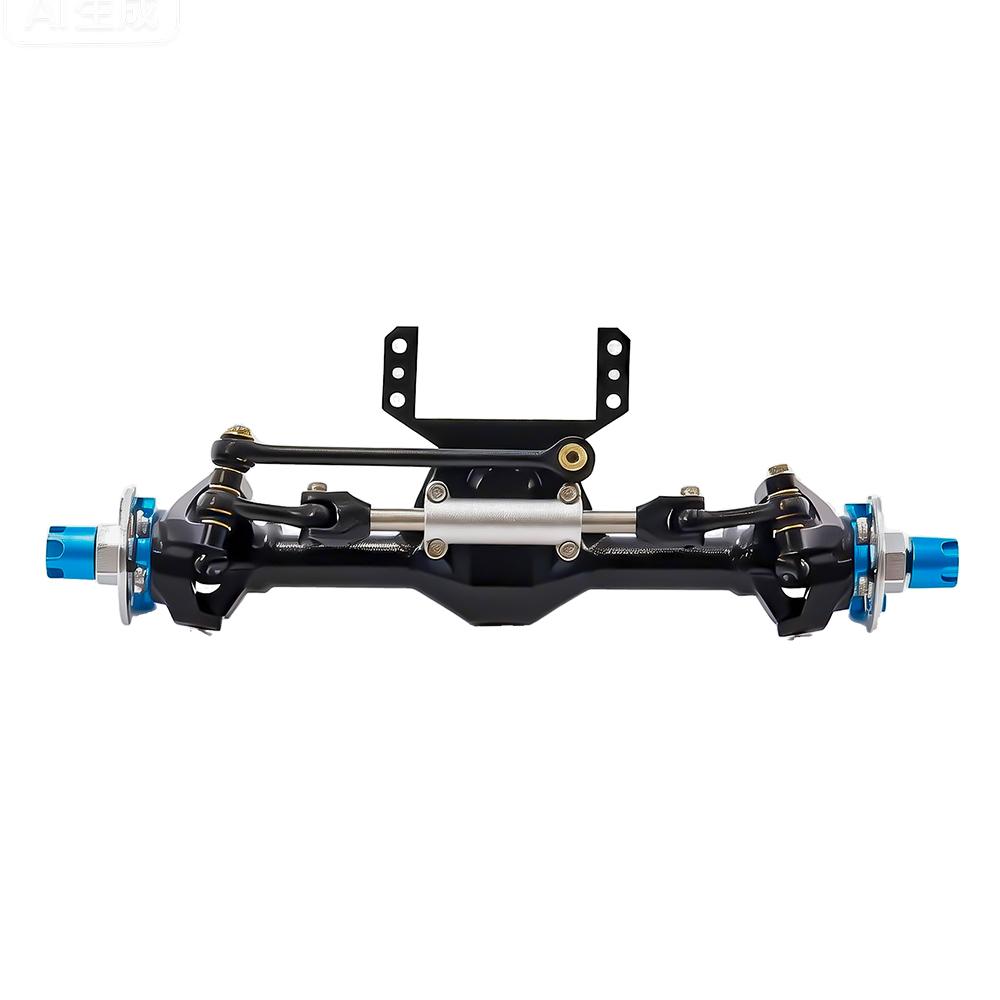 1/24 SCX24 Aluminum Front Rear Straight Axle With Hydraulic Steering Link for SCX24 Deadbolt 90081 C10 JEEP Gladiator