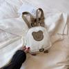 Adorable Cartoon Bear Canvas Backpack For Kids With Lightweight Comfort Design In Multiple Colors