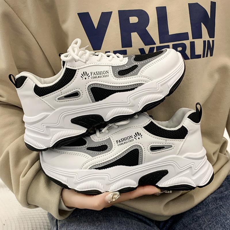 Весна 2025 платформа папины кроссовки женские ранневесенние ощущение дышащие новые жареные уличные универсальные повседневные спортивные туфли