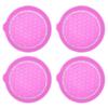 4Pcs Car Cup Holder Coaster Bling Rhinestone Anti-Slip Waterproof Heat Resistant Water Bottle Pad Mat SUV Truck Car Styling Inte