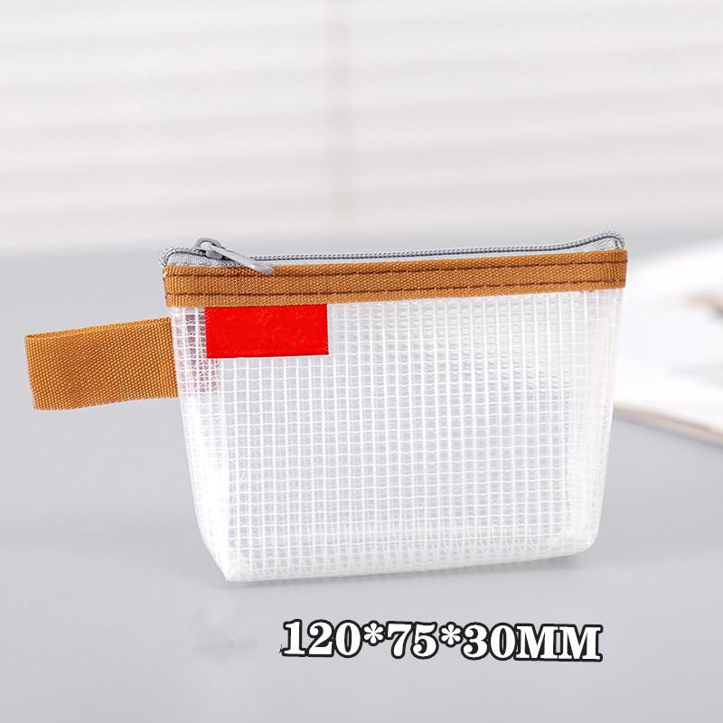 Waterproof Triangle Mesh Zipper Bag Small Object Storage Bag Card Bag Bank Card Storage Bag