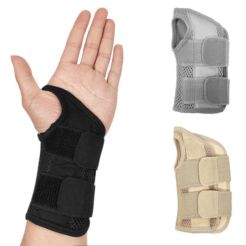 Регулируемый ручной бандаж, спортивный браслет, поддержка запястья, шина, растяжение связок, фиксированная повязка на запястье, 1 шт.