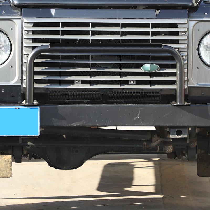For 04-2018 Land Rover Defender 90 110 130 Stainless Black Car Front Bumper Anti-collision Protection Bar Cover Car Accessories YJ9