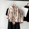 Breathable Women Floral Scarf Long Sunscreen Headscarf Fashion Thin Large Shawl  Gift