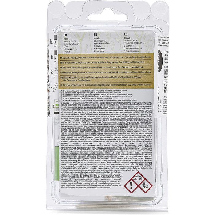 Kit résine de cristal bio - 45 ml