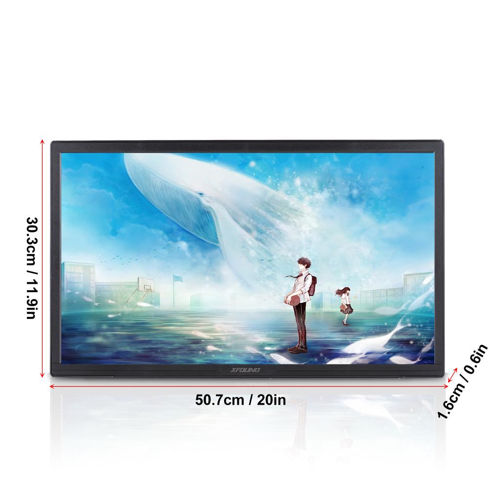 Ультратонкий светодиодный монитор 22 дюйма High Clear 16:9 Настольный монитор 300 кдм2, совместимый с HDMI Eye Care